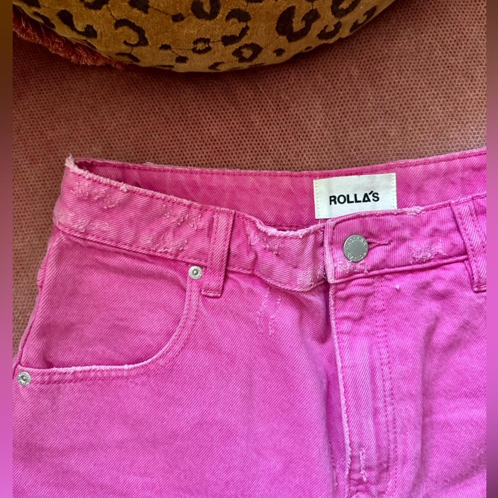 ROLLA’S High Rise Slim Duster Shorts in the most gorgeous pink 💕💗💖